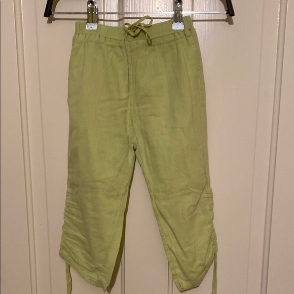 Light Green Drawstring Pants - Picture 1 of 4